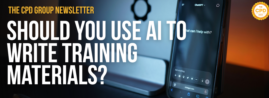 Should You Use AI to Write Training Courses?